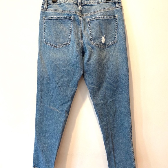 GARAGE 09 High Waisted Cropped Distressed Jeans - Picture 9 of 10